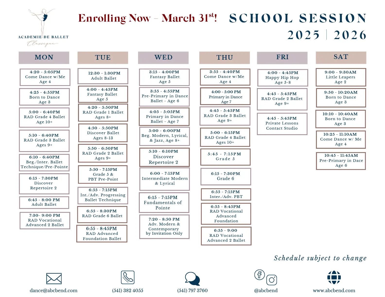 ABC Fall Schedule for March Window