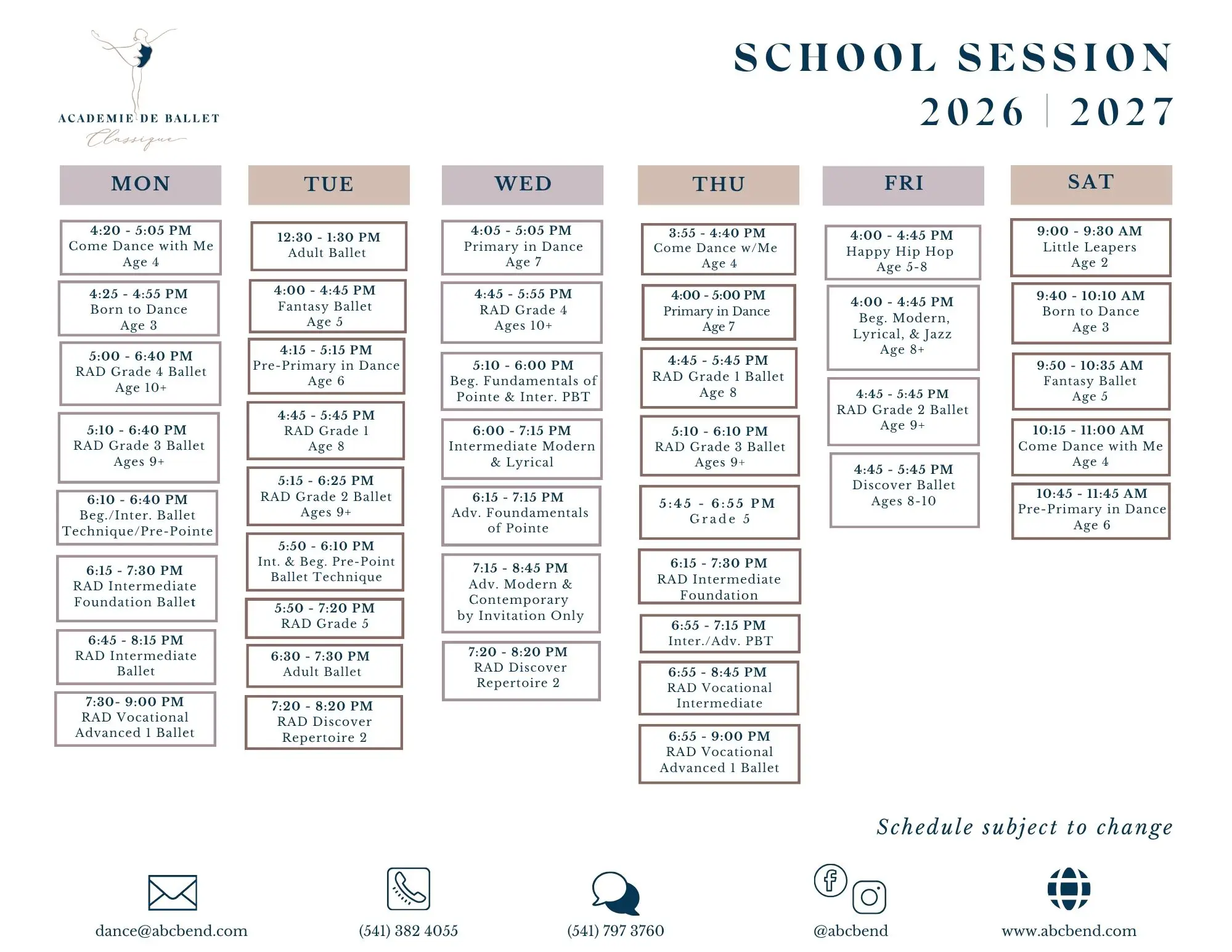 2026-ABCBEND-Fall-Schedule ABCBEND 2026 Schedule